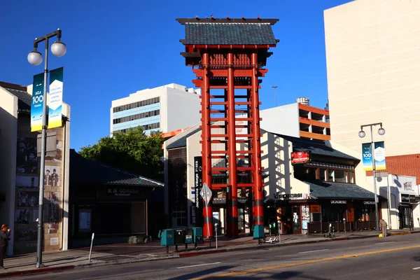 Los Angeles Kalifornia Października 2019 Japoński Widok Village Plaza Little — Zdjęcie stockowe