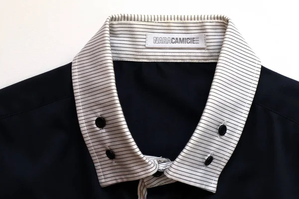 ローマ イタリア 2022年9月29日 奈良Camicieシャツのラベル 奈良カミーレはイタリアの高級ファッションブランド — ストック写真