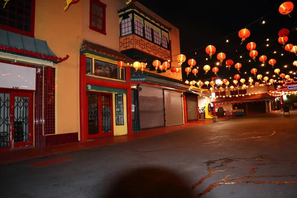 Los Angeles California Maggio 2019 Chinatown Night Central Plaza Los — Foto Stock