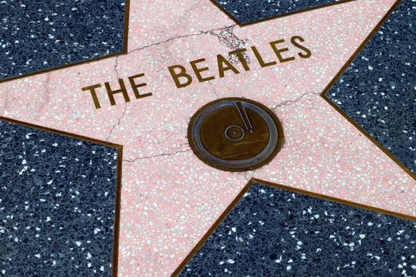 Hollywood Kalifornia Maja 2019 Star Beatles Hollywood Walk Fame Hollywood — Zdjęcie stockowe