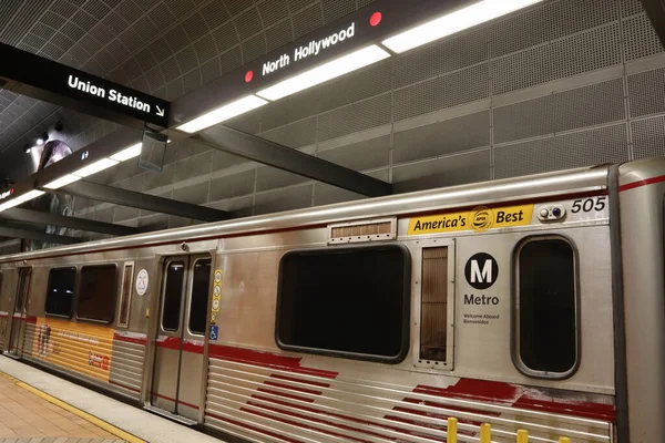 Los Angeles Califórnia Maio 2019 Visão Sistema Transporte Ferroviário Los — Fotografia de Stock