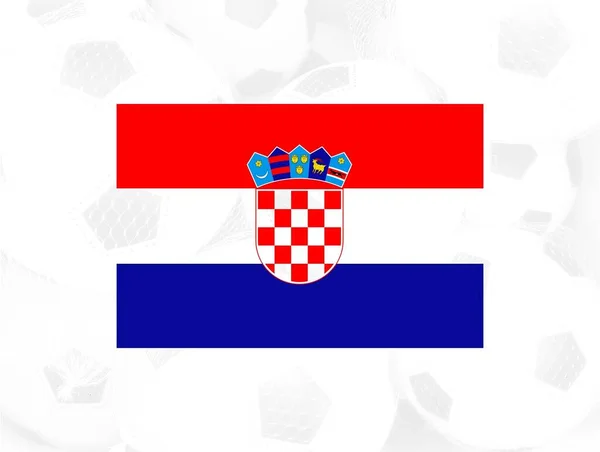 Kroatiens Flagga Illustration — Stockfoto