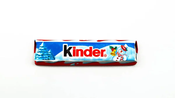 Pescara Italy November 2019 Kinder Chocolate Bar Christmas Theme Kinder — Stock Photo, Image