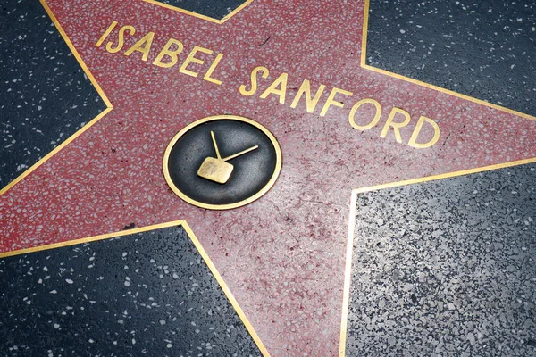 stock image Hollywood, California - May 20, 2019: Star of ISABEL SANFORD on Hollywood Walk of Fame, Hollywood Boulevard