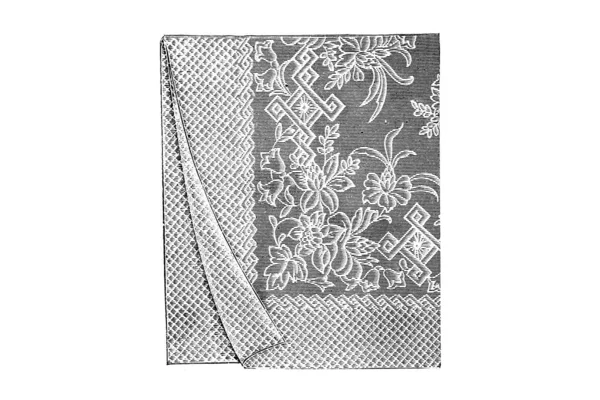 Esboço Desenhado Mão Cobertores Vintage Ilustração — Fotografia de Stock
