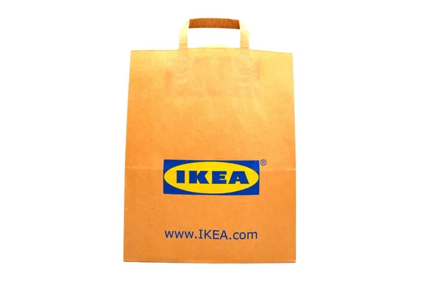 Pescara Italia Septiembre 2019 Bolsa Papel Ikea Ikea Minorista Muebles — Foto de Stock