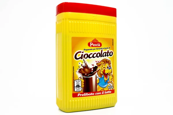 ペスカーラ イタリア2020年2月27日 Pasciaのインスタントチョコレートココアドリンクパウダー — ストック写真