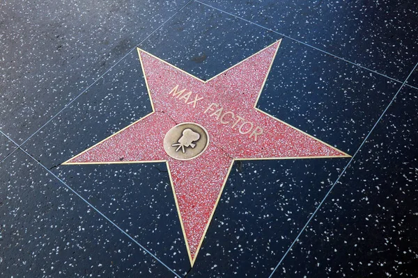 Hollywood Califórnia Maio 2019 Star Max Factor Hollywood Walk Fame — Fotografia de Stock