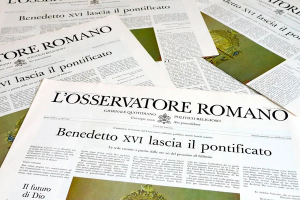 Vatikan Şehri, Kutsal Bakış 13 Mart 2013: POPE FRANCIS Seçimi, Vatikan Resmi Gazetesi L 'Osservatore Romano' nun Özel Basımı 13 Mart 2013 saat 20: 30 'da..
