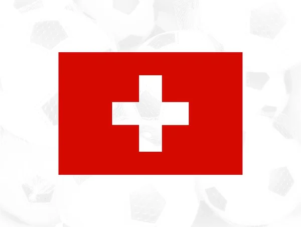 Flagga Schweiz Illustration — Stockfoto