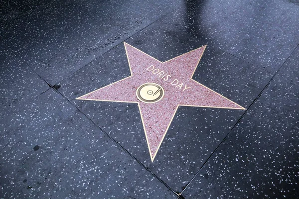 Hollywood Kalifornia Maja 2019 Dzień Gwiazdy Doris Hollywood Walk Fame — Zdjęcie stockowe