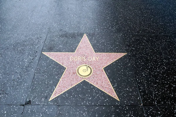Hollywood Kalifornia Maja 2019 Dzień Gwiazdy Doris Hollywood Walk Fame — Zdjęcie stockowe