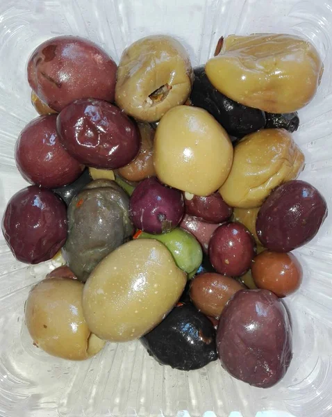 Mixed OLIVES In Plastic Food Package