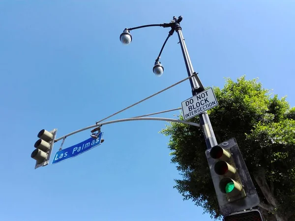 Holywod Los Angeles California Вересня 2018 Las Palmas Avenue Street — стокове фото