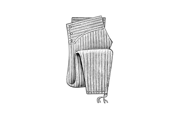 Ručně Kreslený Náčrt Mužského Oblečení Módní Ilustrace — Stock fotografie