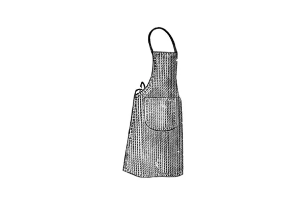 ハンドル付きのバッグの手描きスケッチ — ストック写真