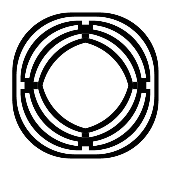 Abstrakcyjny Element Geometryczny Czerni Bieli — Zdjęcie stockowe