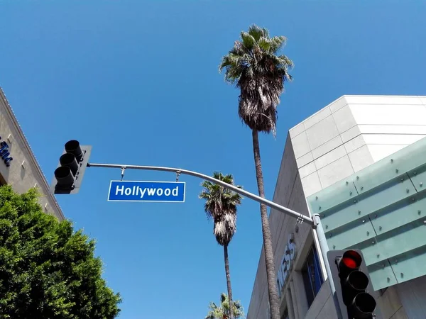 Hollywood Лос Анджелес Калифорния Сентября 2018 Года Hollywood Boulevard Указатель — стоковое фото