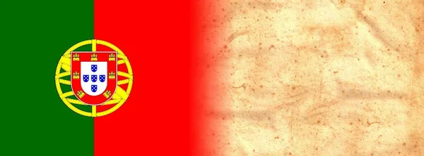Portgal Оригинальной Винтажной Пергаментной Бумаге Пространством Вашего Текста Дизайна — стоковое фото