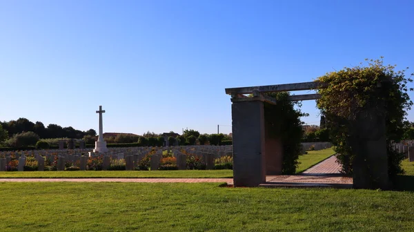 Cimitero Guerra Canadese Del Fiume Moro San Donato Moro Italia — Foto Stock