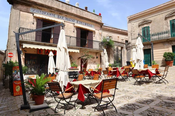 Erice Sicily Italy Липня 2022 Bar Cafe Granita Магазин Морозива — стокове фото