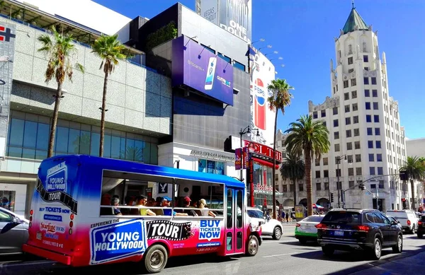 Hollywood Los Angeles California September 2018 Hollywood Tour Bus Hollywood — Stock Photo, Image