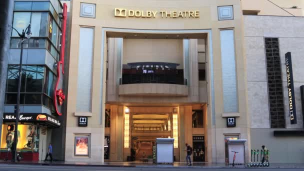Hollywood Kalifornien Oktober 2019 Dolby Theater Blick Auf Dem Hollywood — Stockvideo
