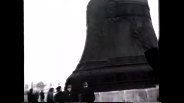 Moscú Rusia 1960 Cañón Del Zar Campana Del Zar Vintage — Vídeo de stock