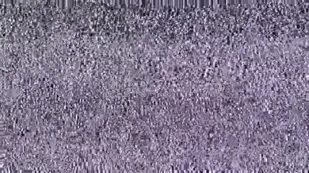 Static Noise Glitch Effect Original Video Vintage Television — Stock Video