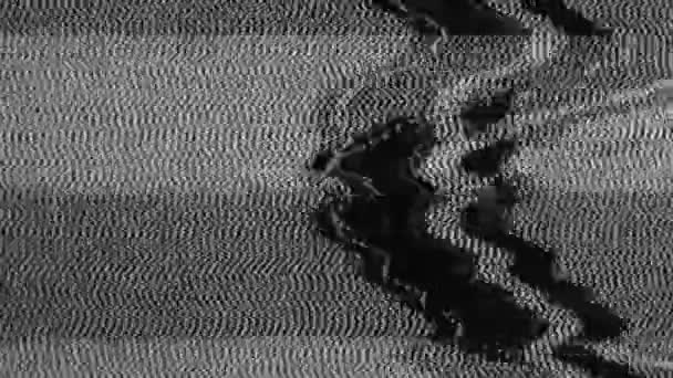 テレビ静的ノイズグリッチ効果ヴィンテージCrtカソード線管テレビからのオリジナルビデオ — ストック動画