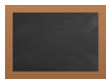 Blank framed Chalkboard - Digital 3D Illustration