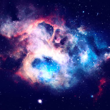 Abstract astral cosmic, nebula galaxy background - Digital Illustration