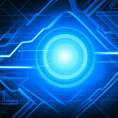 Abstract circuit cyberspace design - Digital Illustration