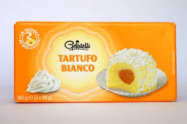 Gelatelli white Truffle Ice Cream sold by LIDL Supermarket chain