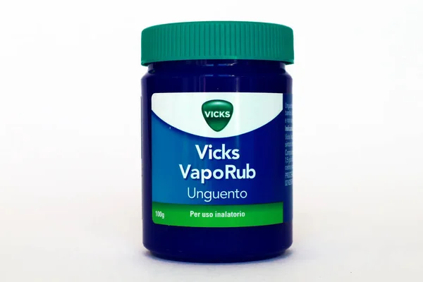 stock image Vicks VapoRub ointment. Vicks VapoRub is a topical cough medicine with medicated vapors