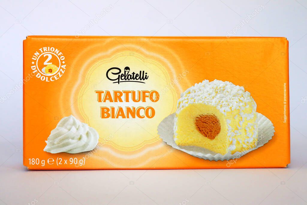 Gelatelli white Truffle Ice Cream sold by LIDL Supermarket chain