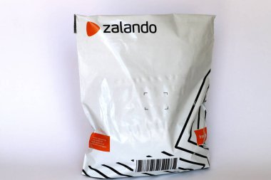 Package of ZALANDO. Zalando is an e-commerce retailer of fashion and beauty items active across Europe clipart