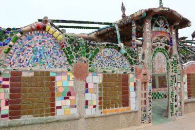 Simon Rodia 'nın WATTS Kuleleri, mimari yapılar, Simon Rodia State Historic Park, Los Angeles - ABD