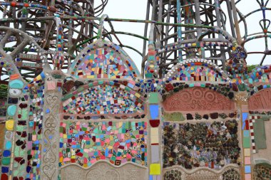 Simon Rodia 'nın WATTS Kuleleri, mimari yapılar, Simon Rodia State Historic Park, Los Angeles - ABD