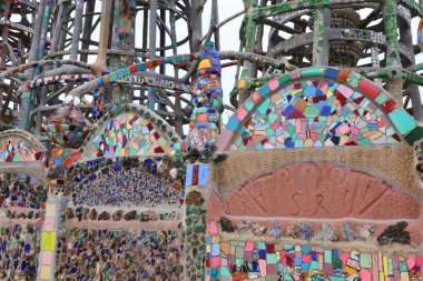 Simon Rodia 'nın WATTS Kuleleri, mimari yapılar, Simon Rodia State Historic Park, Los Angeles - ABD