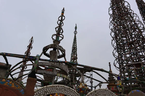 stock image WATTS TOWERS by Simon Rodia, architectural structures, located in Simon Rodia State Historic Park, Los Angeles - California - USA