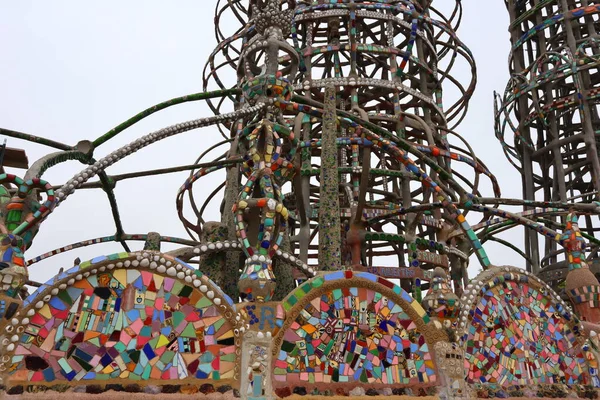 stock image WATTS TOWERS by Simon Rodia, architectural structures, located in Simon Rodia State Historic Park, Los Angeles - California - USA