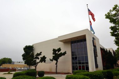 Los Angeles, Kaliforniya, ABD - 22 Mayıs 2023 Spring Street Adliyesi, Los Angeles 'taki ABD Adliyesi