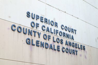 Los Angeles, Kaliforniya, ABD - 22 Mayıs 2023 Spring Street Adliyesi, Los Angeles 'taki ABD Adliyesi