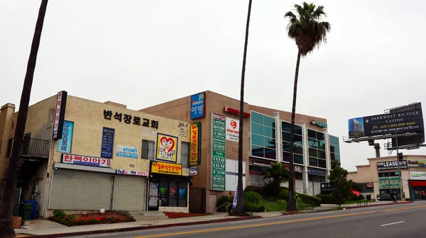 美国加利福尼亚州洛杉矶 2023年5月20日 洛杉矶中部的Koreatown社区景观 — 图库照片