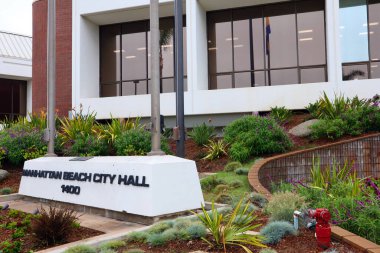 Manhattan Plajı, Kaliforniya, ABD - 23 Mayıs 2023: Manhattan Plaj Belediyesi