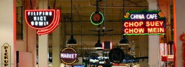 Los Angeles, Kaliforniya, ABD - 24 Mayıs 2023: Los Angeles şehir merkezinde bulunan Grand Central Market