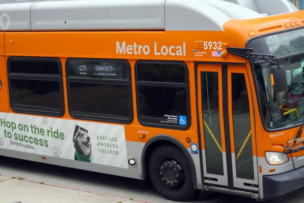 stock image Los Angeles, California, USA - May 24, 2023: LA Metro Bus Transit, Public Transport of Los Angeles County (MTA - LA County Metropolitan Transit Authority) 