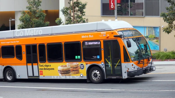 stock image Los Angeles, California, USA - May 24, 2023: LA Metro Bus Transit, Public Transport of Los Angeles County (MTA - LA County Metropolitan Transit Authority) 