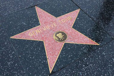 ABD, CALIFORNIA, HOLYWOOD - 20 Mayıs 2019: Genevieve Tobin Hollywood Şöhret Yolu, Kaliforniya 